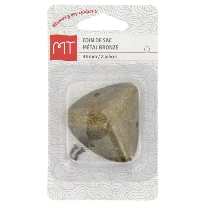 Angolo di sacco 35 mm bronzo 2 pezzi