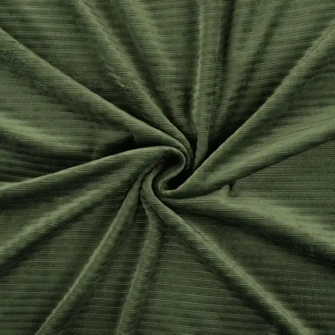 Velluto verde tinta unita