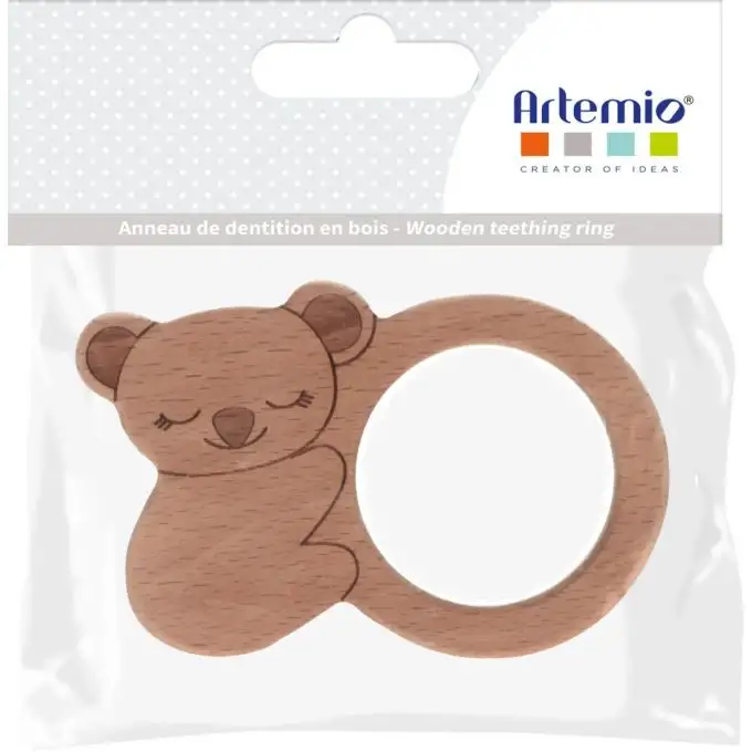 Anello dentizione legno koala 7x10cm