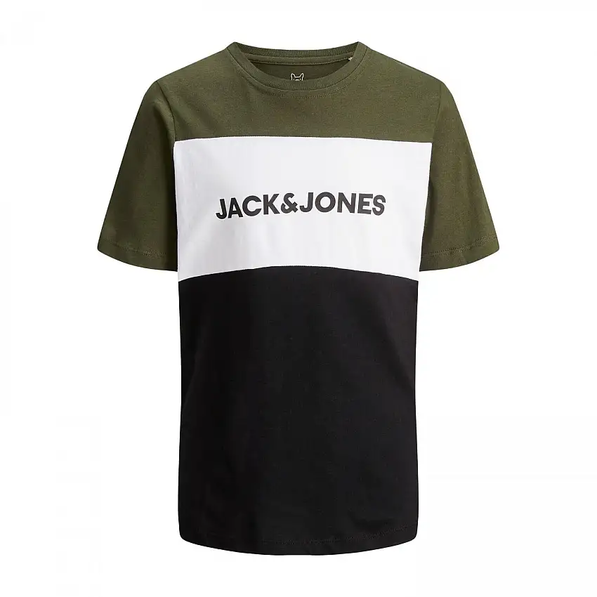 T-shirt per bambini Jack & Jones Logo Blocking