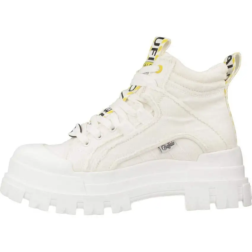 Scarpe da donna Buffalo aspha mid white washed denim