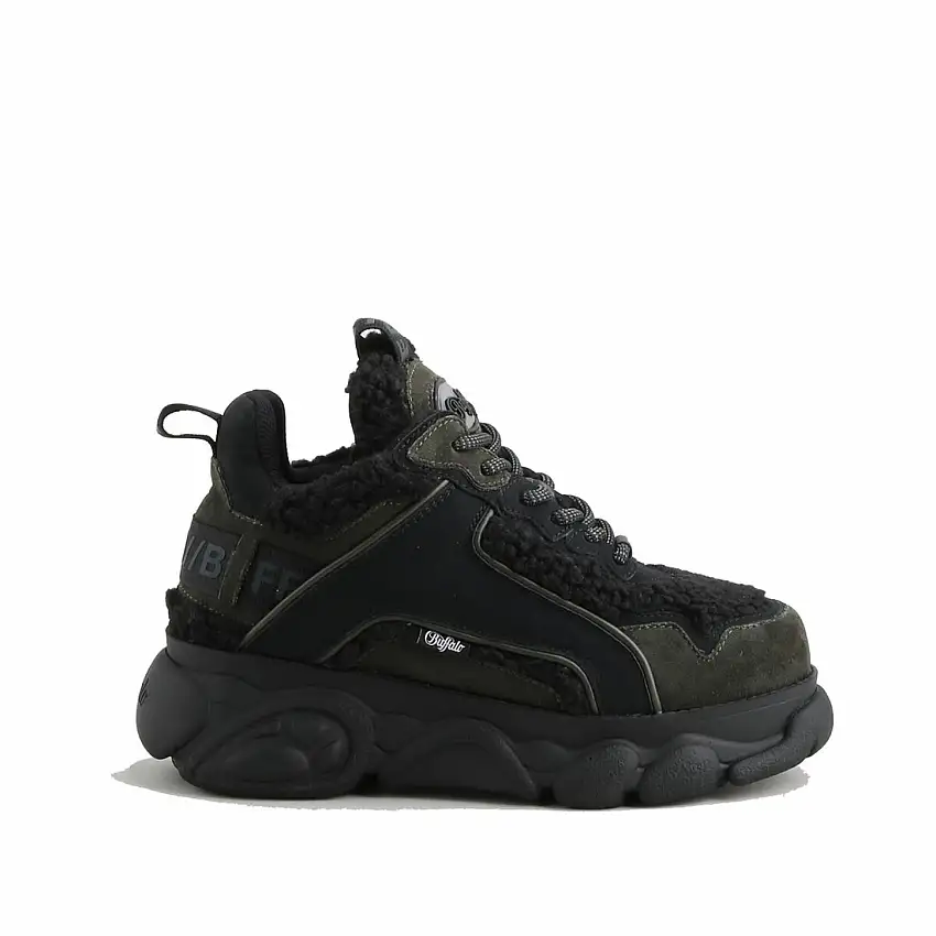 Scarpe da donna Buffalo chai black teddy [Misura 37]