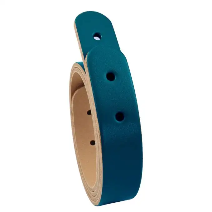 2 Cinghie in pelle per borsa shopper + viti chicago 50cm colore canard - Miyako