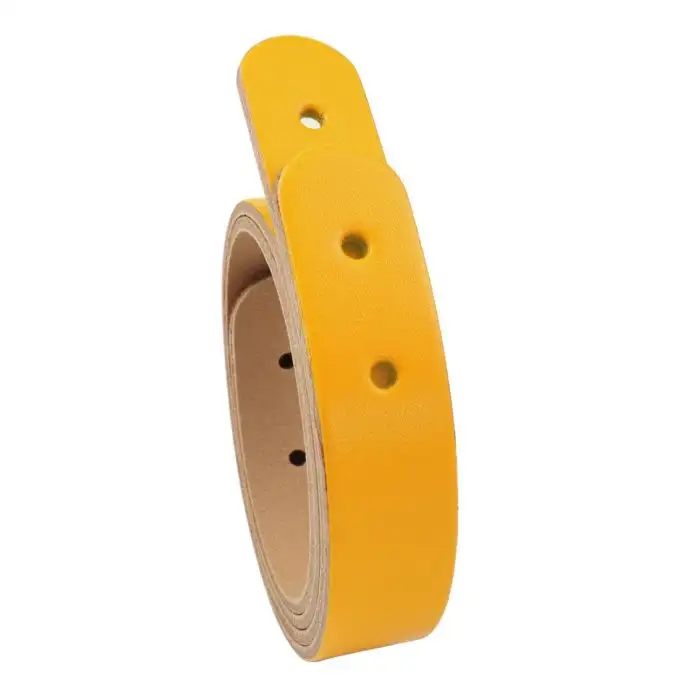 2 cinghie in pelle borsa shopper + viti chicago 50cm curry - Miyako