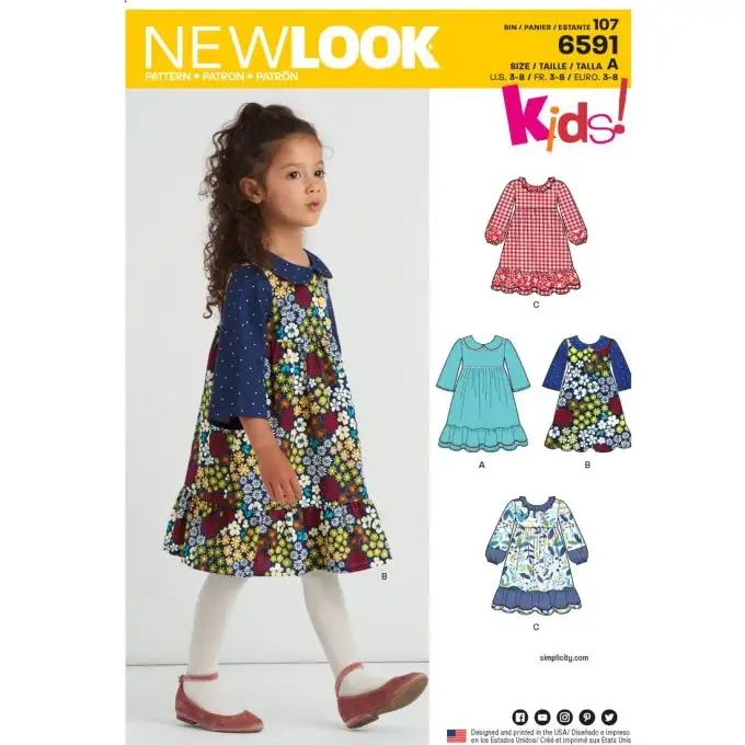 Vestito per bambine New Look 6591