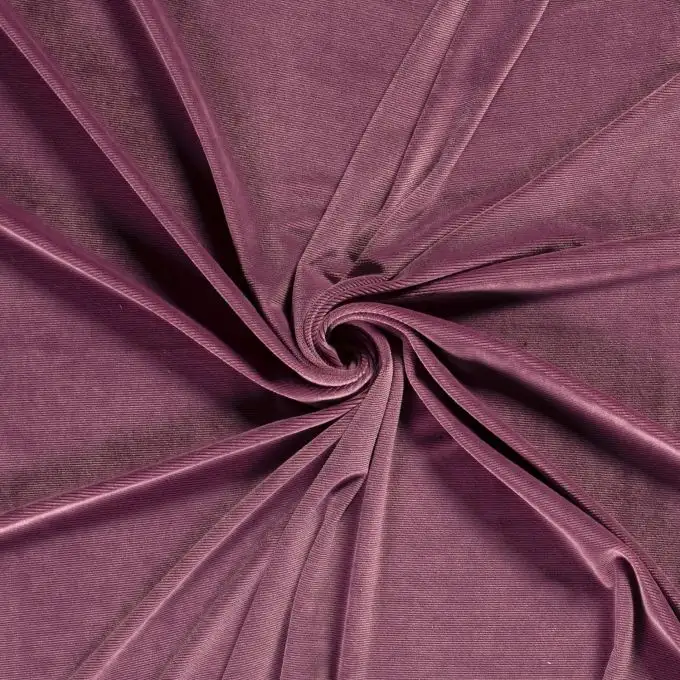 Velluto millerighe elasticizzato rosa antico