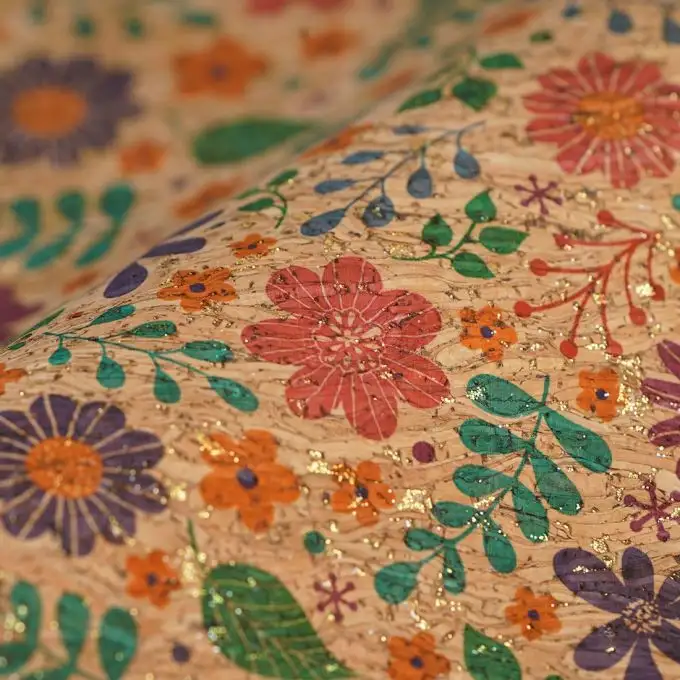 Campione stampato oro sughero 50x68cm