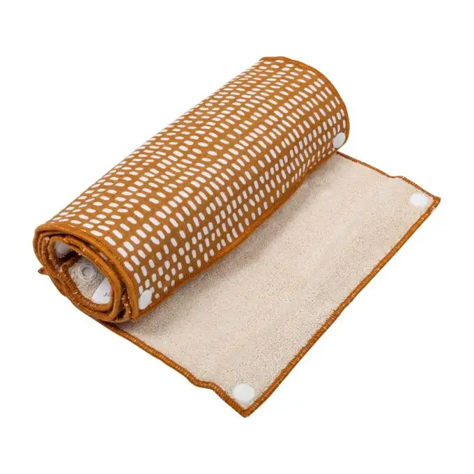 Asciugamano in tessuto lavabile giallo