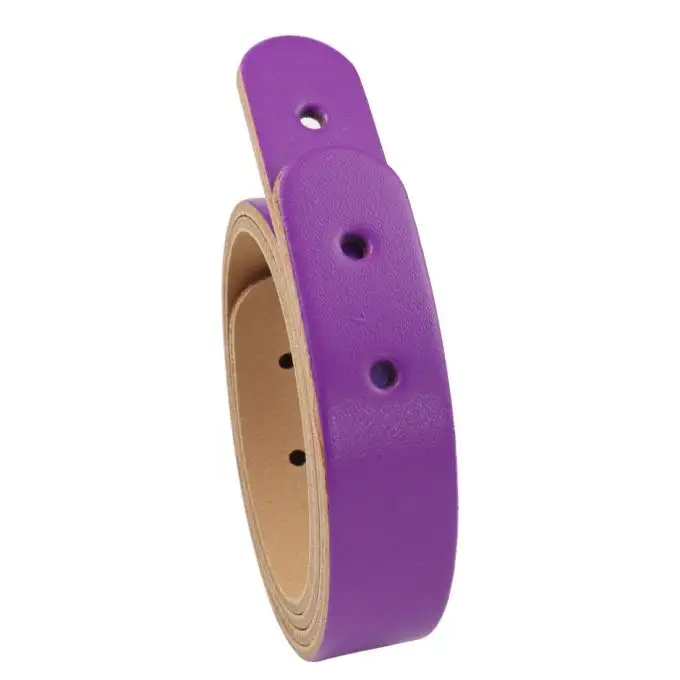 2 cinghie in pelle per borsa shopper + viti chicago 50cm viola - Miyako