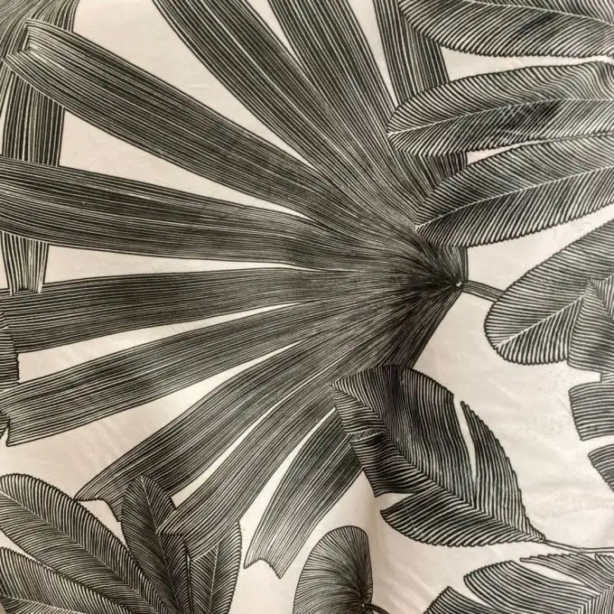 Velluto seduta ecru foglie panama kaki - Thevenon