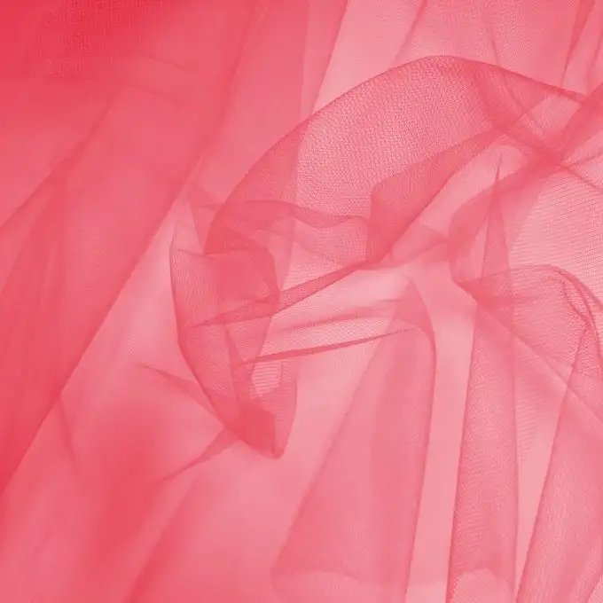 Velo tulle matrimonio 300 cm rosa corallo