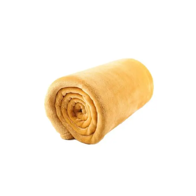 Coperta di flanella gialla 125x150 cm