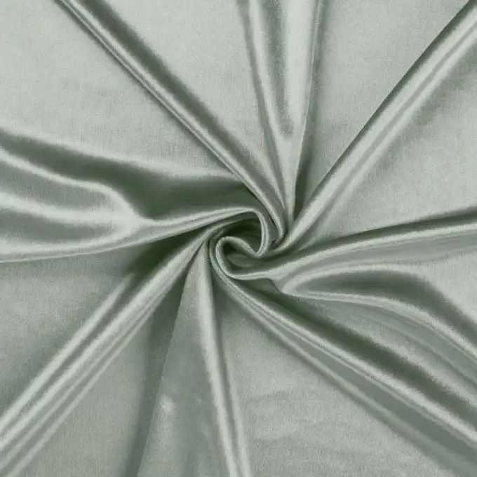 Velluto maglia poliestere unito menta