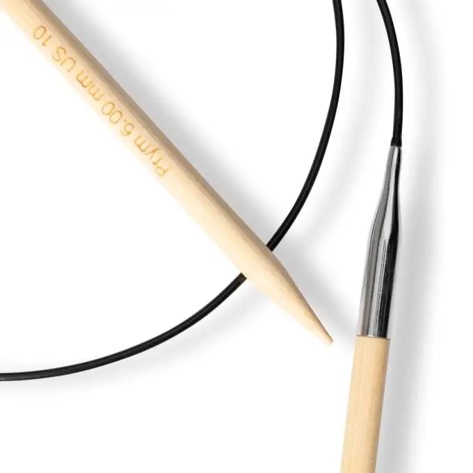 Ferri circolari bambù 80 cm x 6,00 mm