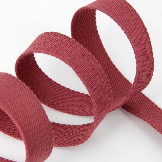 Cinturino cotone bordeaux 23 mm