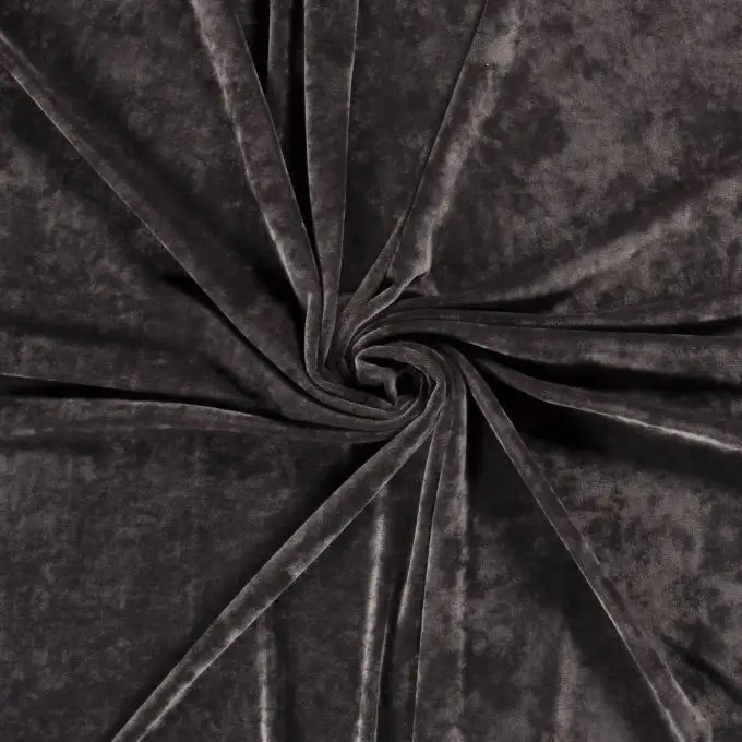 Velluto grigio corto luminoso