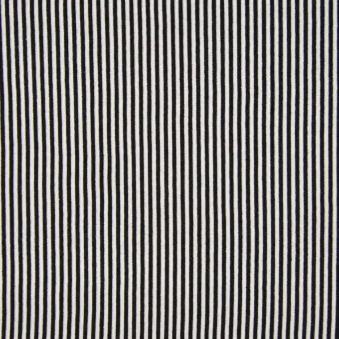 Bordo costina tubolare a righe nere e bianche