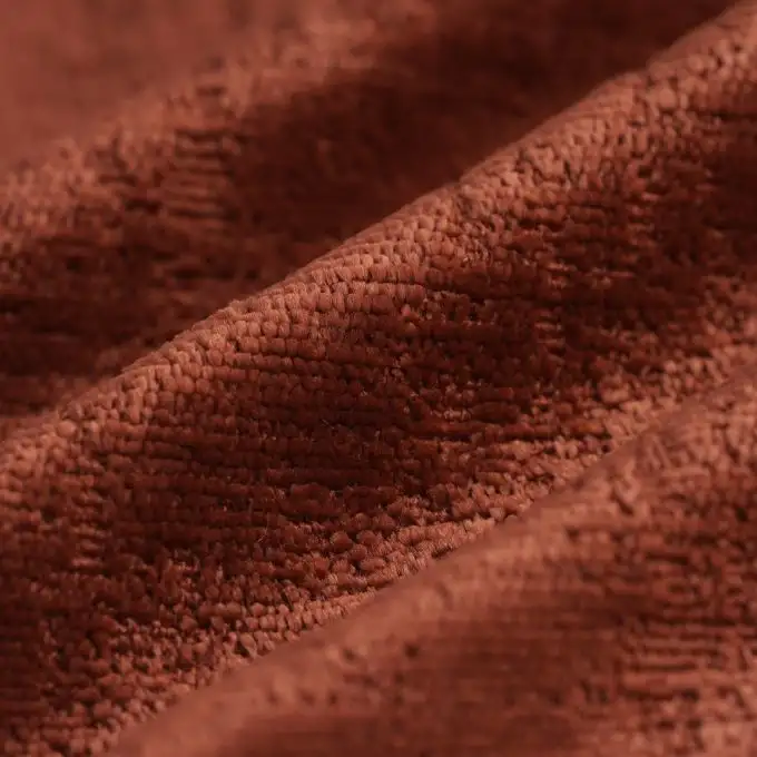 Velluto spesso Teddy mattone seduta