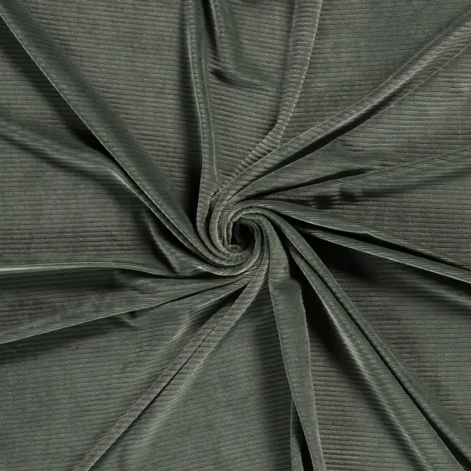 Velluto elasticizzato verde