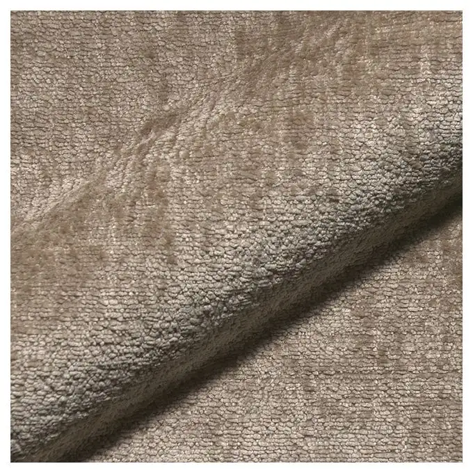 Velluto spesso di ciniglia color talpa