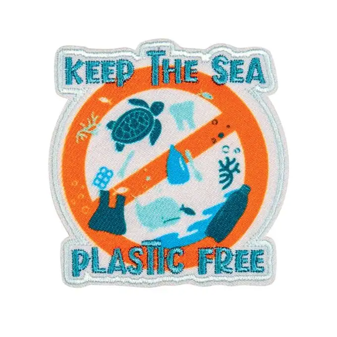 Ecusson Keep the sea plastic free