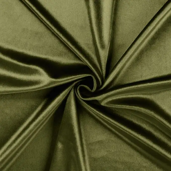 Velluto maglia poliestere unito verde