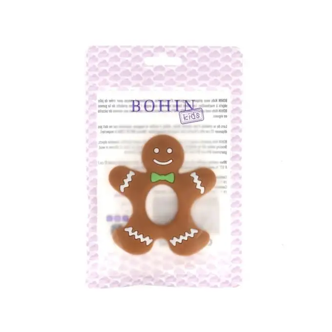 Anello di dentizione pan di zenzero silicone