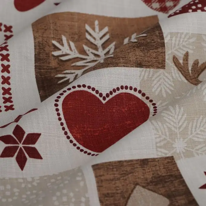 Tessuto bachette slub Val Thorens beige