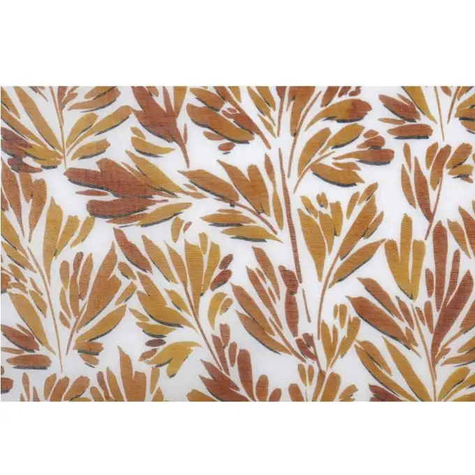 Aspetto lino stampato octavie marrone 300cm pb