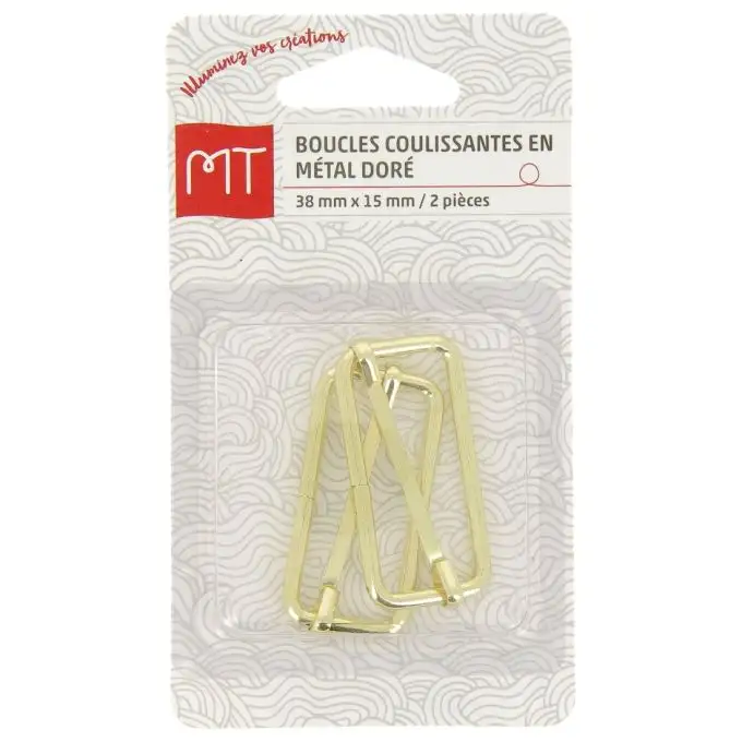 Anello scorrevole in metallo 40mm oro x1