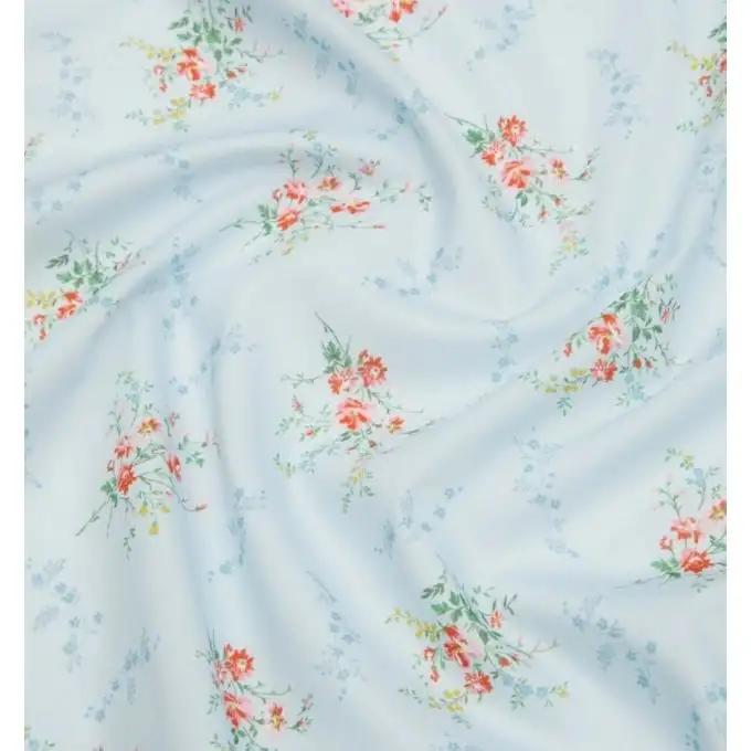 Batiste di cotone collaborazione Liberty x Bridgerton Tana Lawn® garden blooms blu