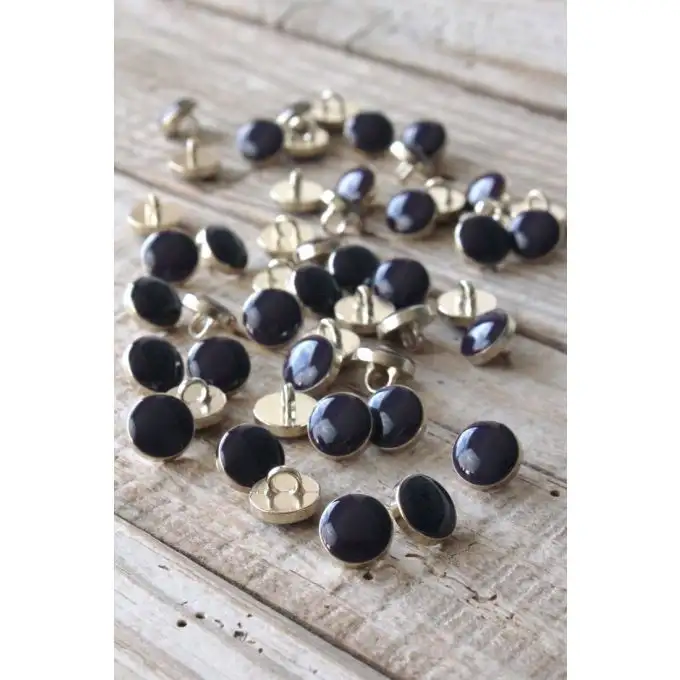 Set di 5 bottoni eleganti inchiostro 10 mm