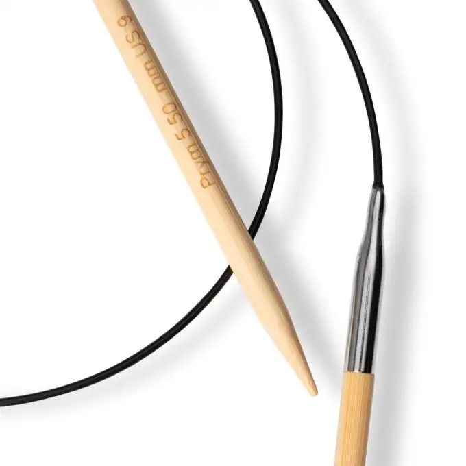 Ferri circolari bambù 80 cm x 5,50 mm