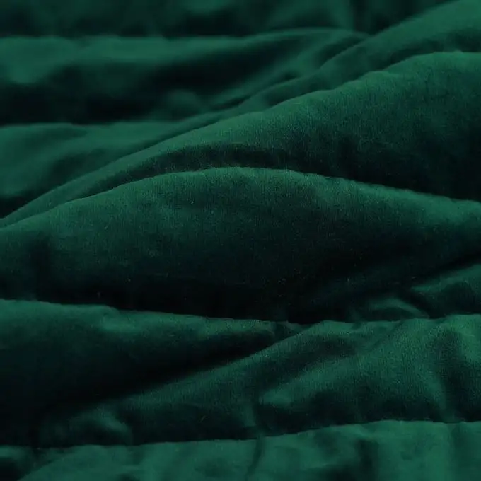 Velluto trapuntato poliestere verde