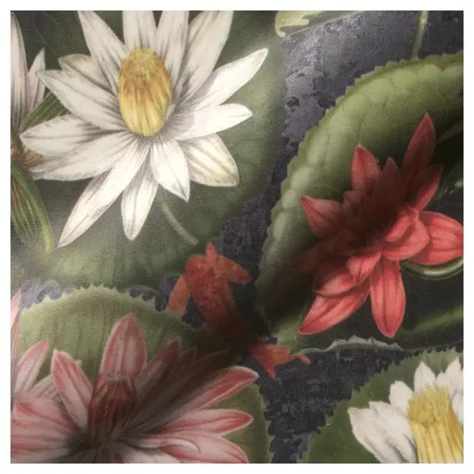 Velluto ninfee multicolore