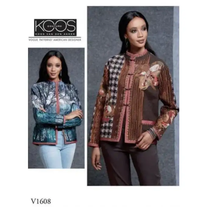 Cartamodello Vogue 1608OSZ giacca donna reversibile taglie 40 58
