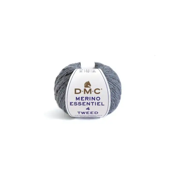 Gomitolo di lana Merino Tweed azzurro chiaro DMC