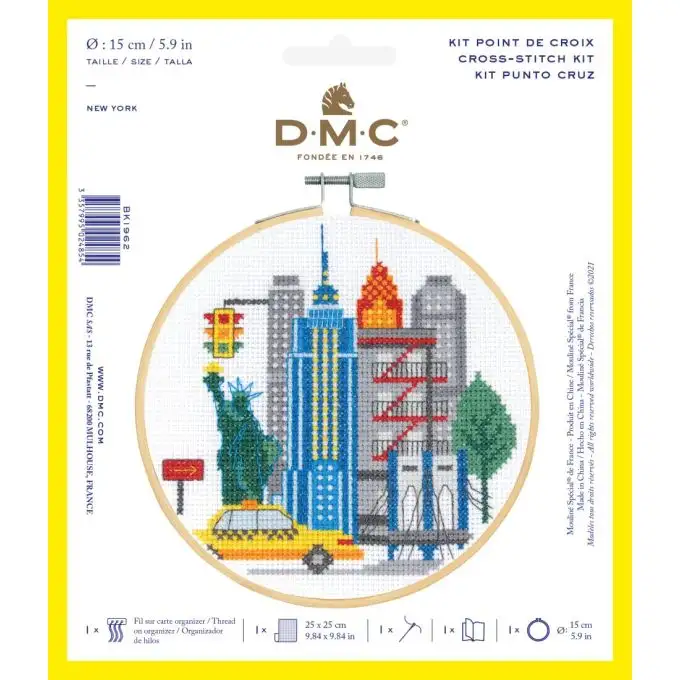 Kit punto croce dmc new york