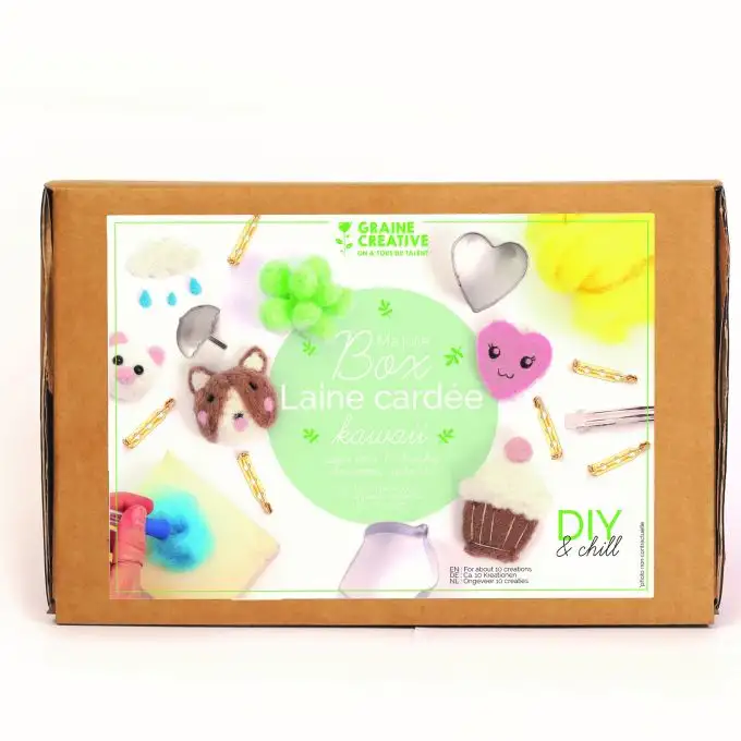 Cofanetto lana cardata