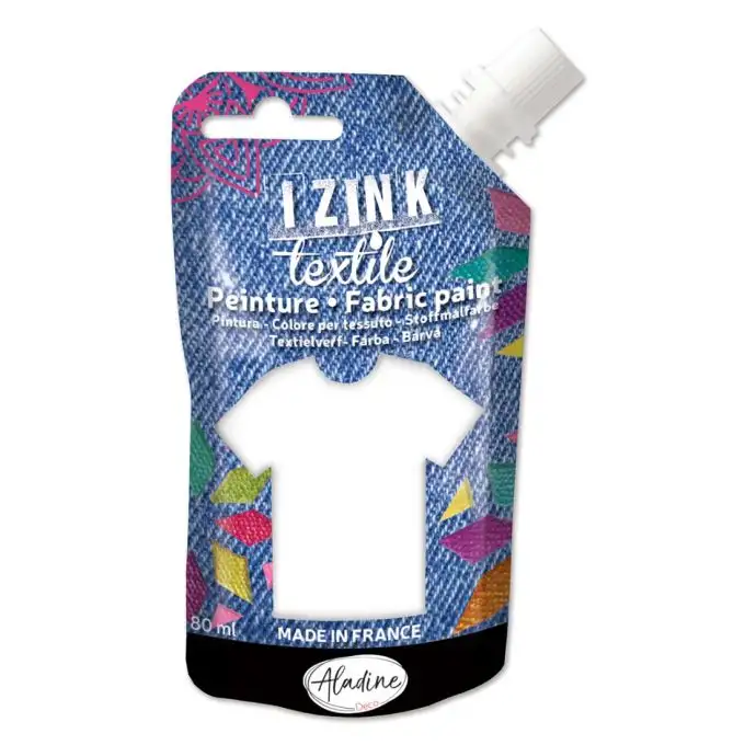 Vernice tessile con pigmento bianco