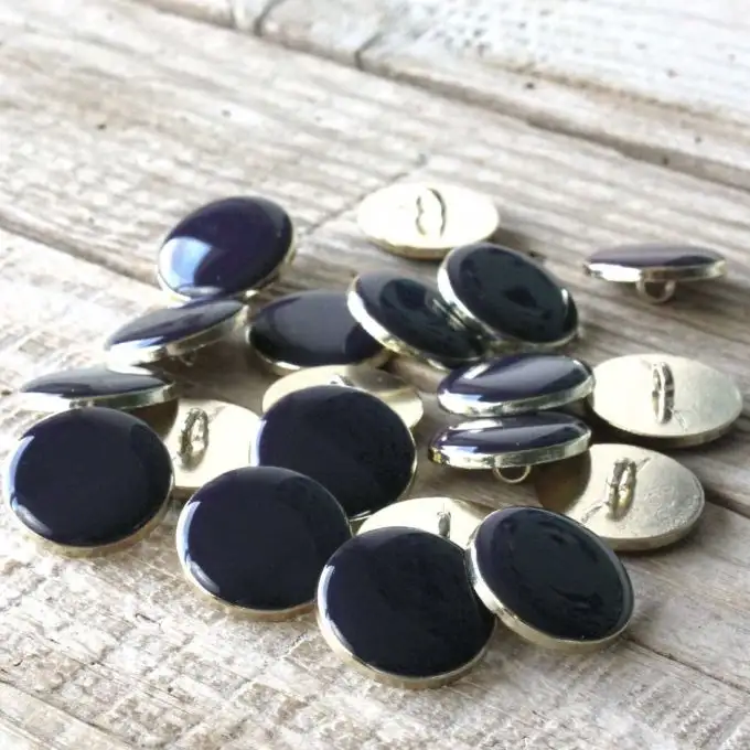 Set di 2 bottoni eleganti inchiostro 20 mm