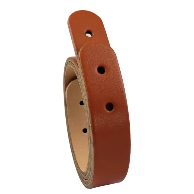 2 cinghie in pelle per borsa shopper + viti chicago 50cm marrone - Miyako