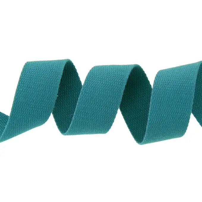 Cinturino cotone blu petrolio 23 mm