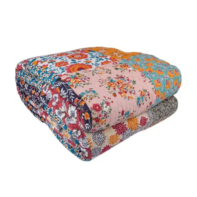 Trapunta patchwork multicolore 230x250cm
