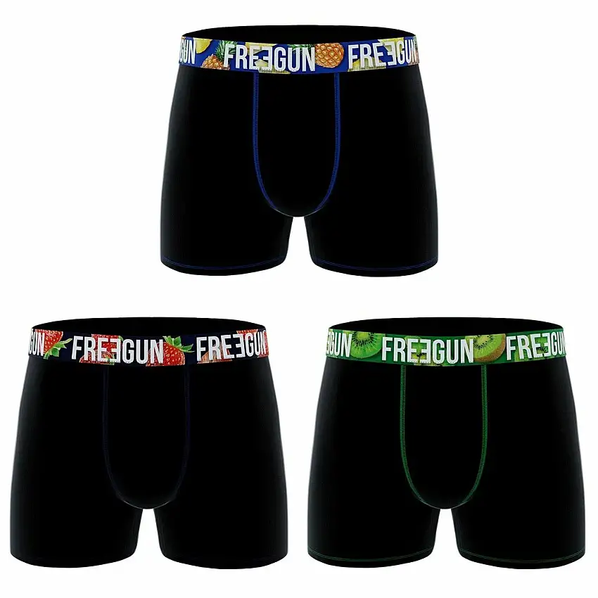 Boxer alla frutta in cotone biologico Freegun (x3)