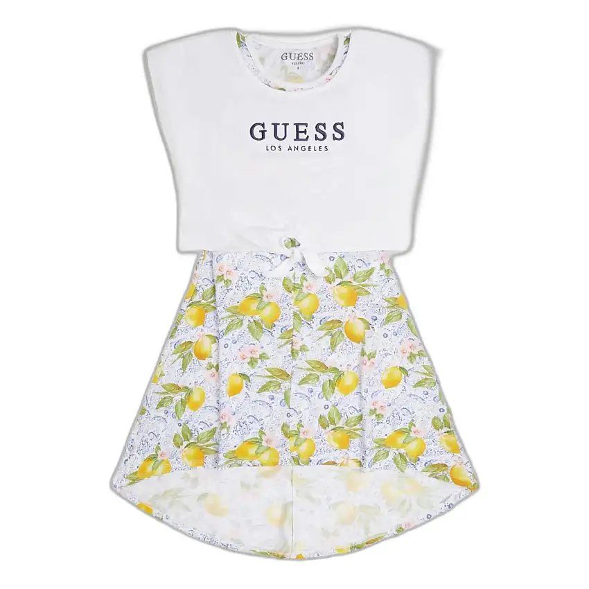 Abito da bambina in tessuto misto elasticizzato Guess