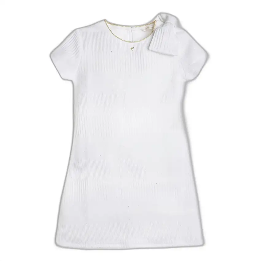 Abito da cerimonia bambina in maglia a coste Guess
