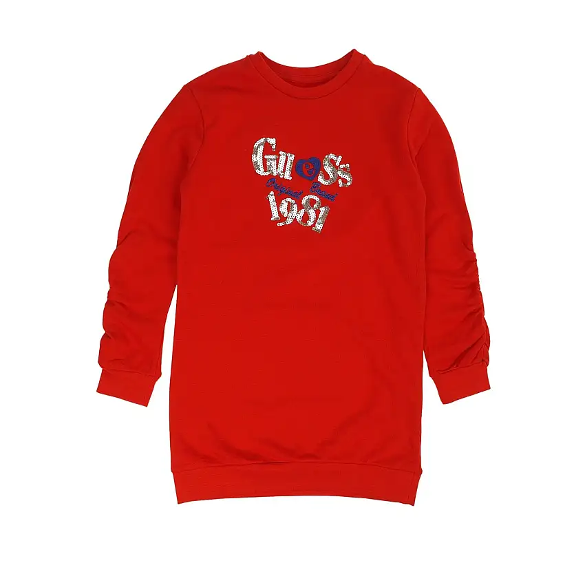 Abito da bambina a maniche lunghe Guess French Terry