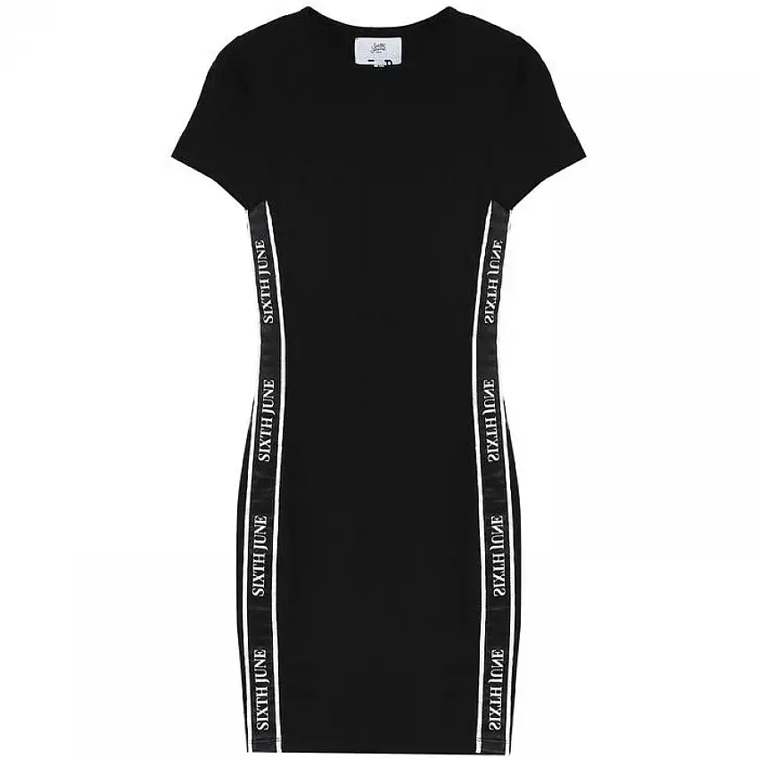 Vestito da donna Sixth June moulante bande imprimée