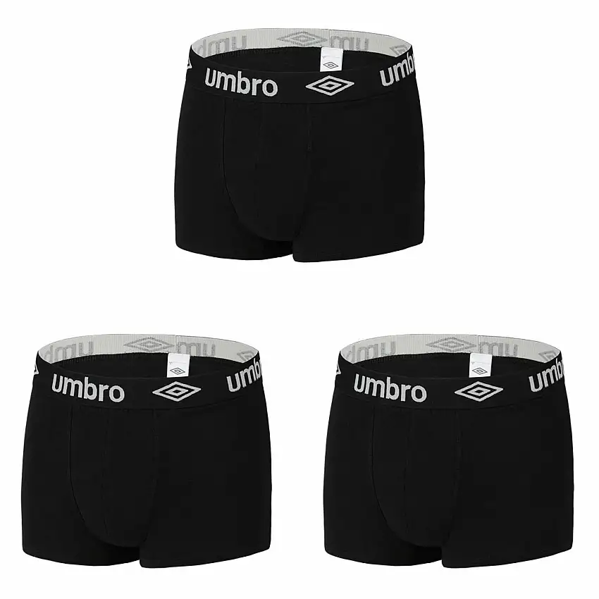Boxer in cotone tinta unita Umbro (x3)